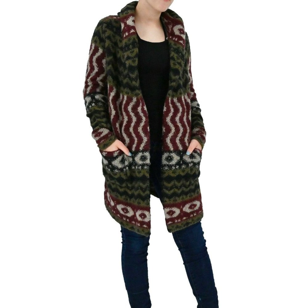 Abercrombie & Fitch Multicolor Patterned Cardigan